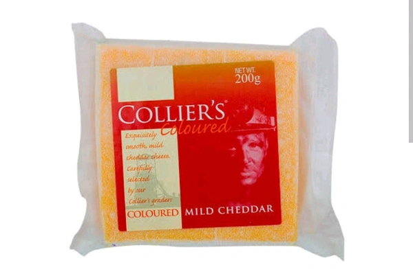 COLLIERS COLOURED MILD CHEDDAR - 200G