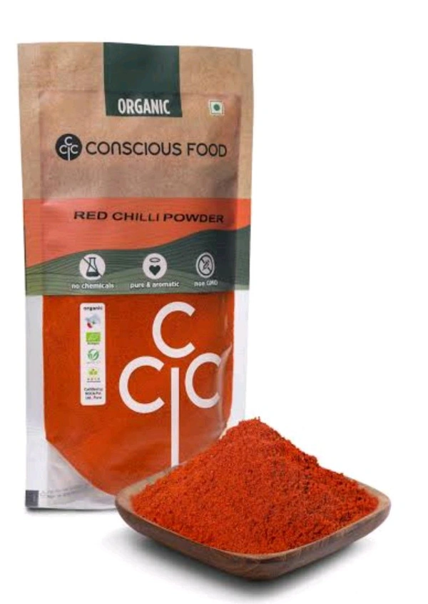 RED CHILLI POWDER CONSCIOUS FOOD - 100G