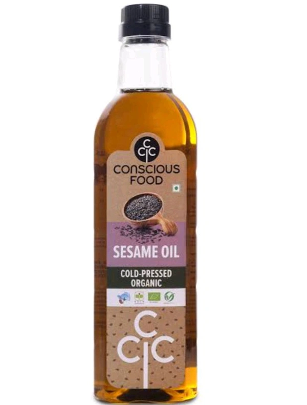 SESAME SEED OIL COLD PRESSED CONSCIOUS FOOD - 500G