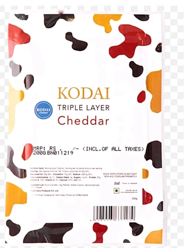 KODAI TRIPLE LAYER CHEDDAR - 200G