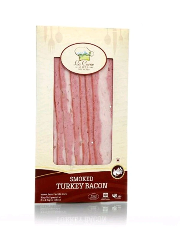 LA CARNE TURKEY BACON SMOKED - 180G