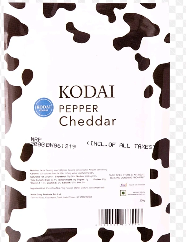 KODAI CHEDDAR PEPPER - 200G