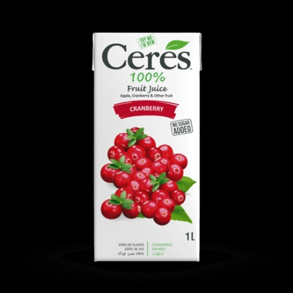 CERES CRANBERRY JUICE - 1LTR