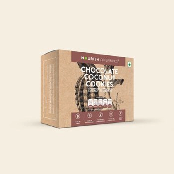 CHOCOLATE COCONUT COOKIES NOURISH ORGANIC - 140G