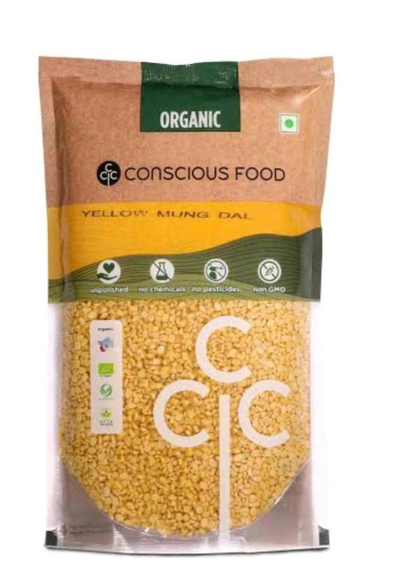 YELLOW MUNG DAL CONSCIOUS FOOD - 100G