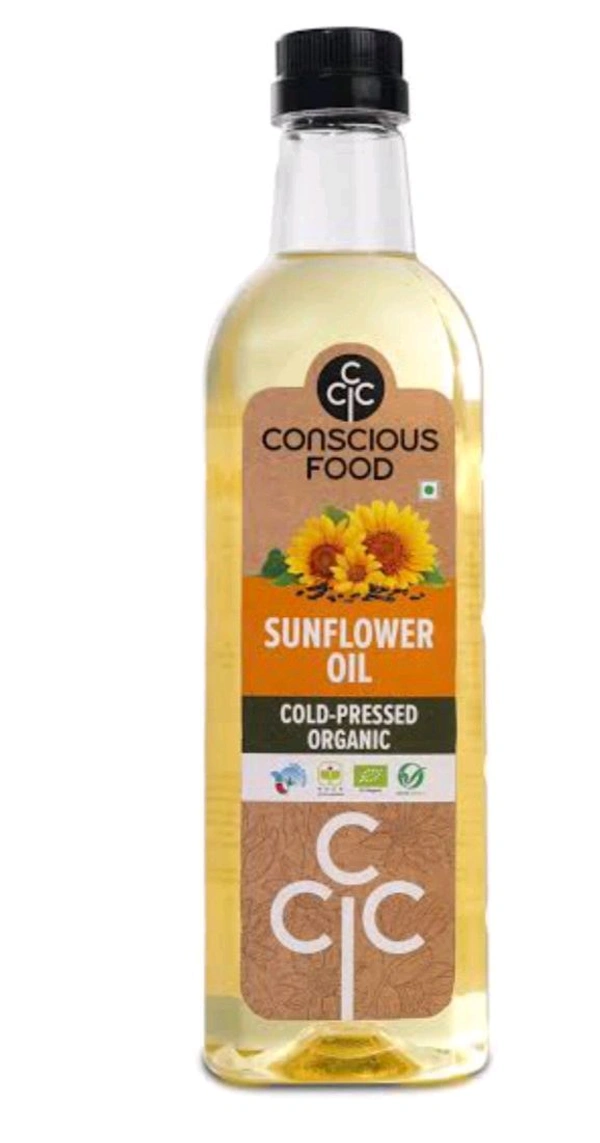 SUNFLOWER OIL ORGANIC CONSCIOUS FOOD - 1LTR