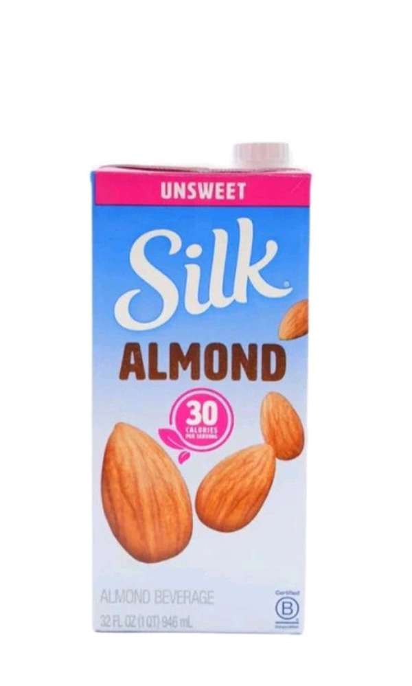 SILK UNSWEETEND ALMOND MILK - 1LTR