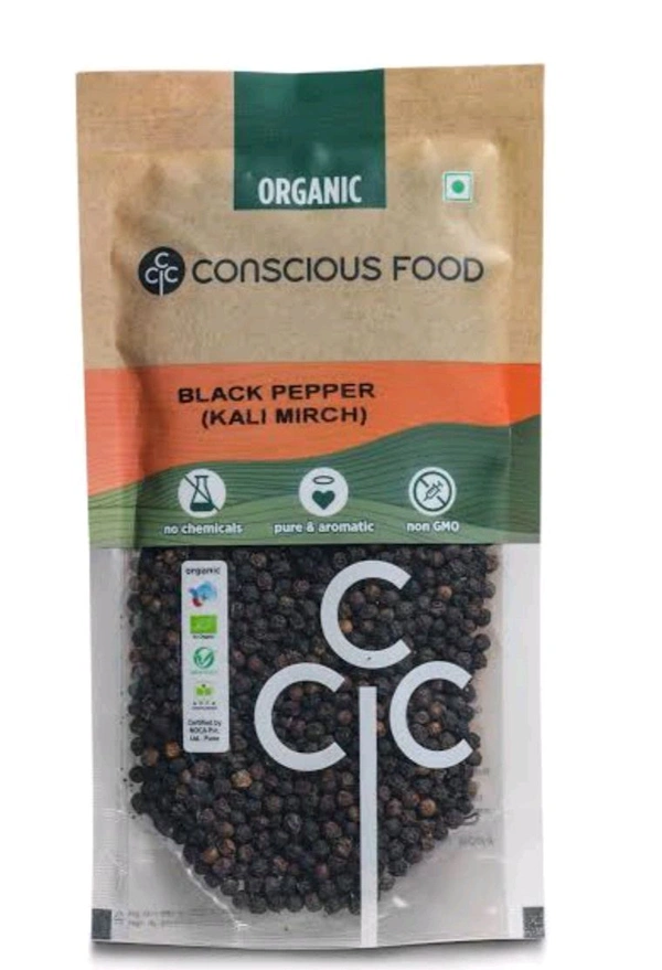 BLACK PEPPER WHOLE CONSCIOUS FOOD - 100G