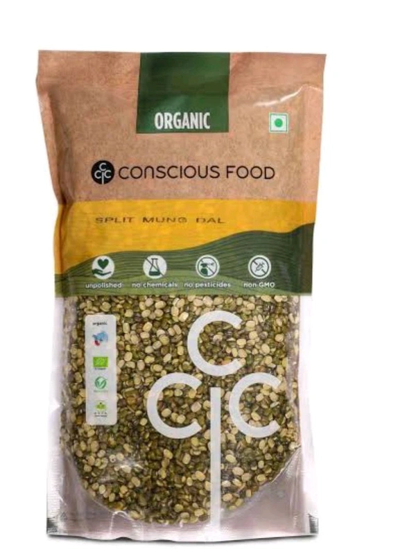 SPLIT MUNG DAL CONSCIOUS FOOD - 500G