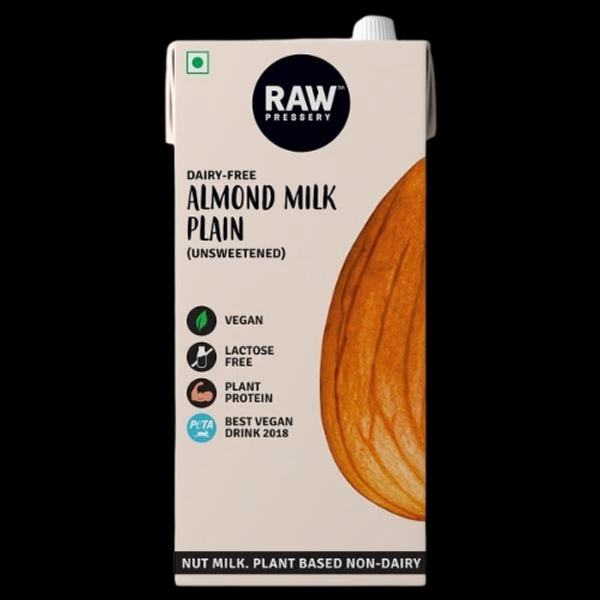 RAW ALMOND MILK UNSWEETEND - 1LTR