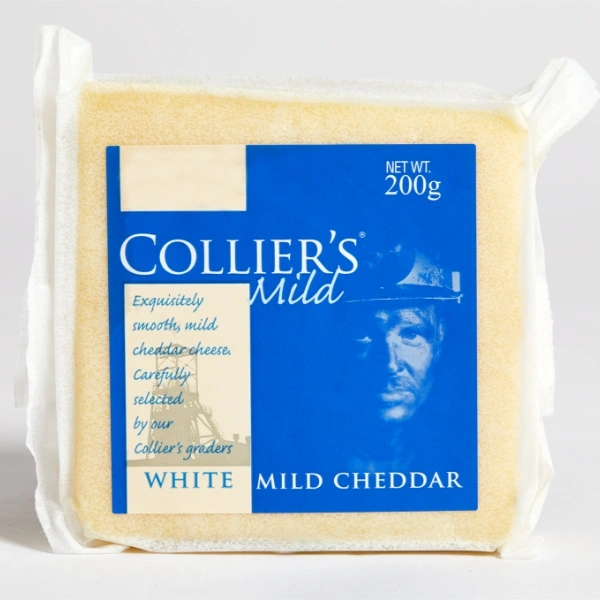 COLLIER WHITE MILD CHEDDAR CHEESE - 200G