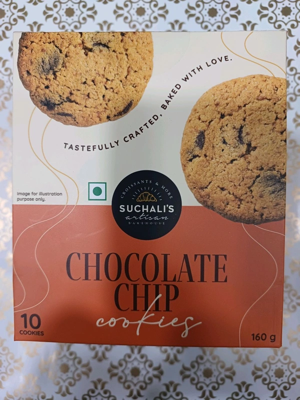 Suchali's  Chocolate Chip Cookies  - 160 Gm, Web Orange