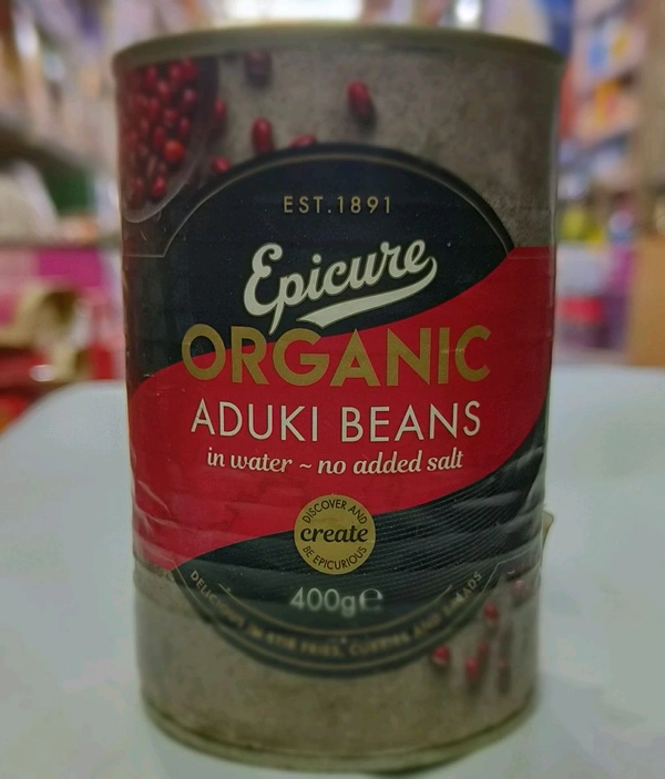 EPICURE ORGANIC  ADUKI BEANS  - 400ge