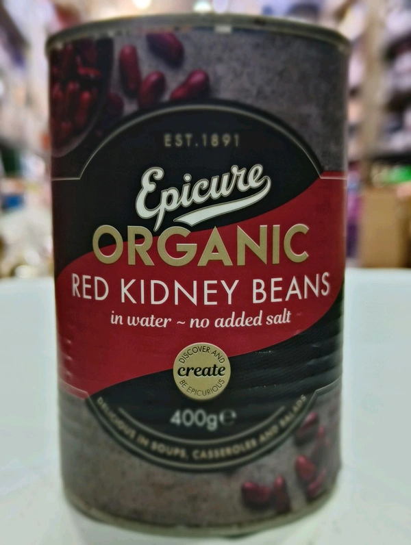 EPICURE ORGANIC  RED KIDNEY BEANS  - 400ge