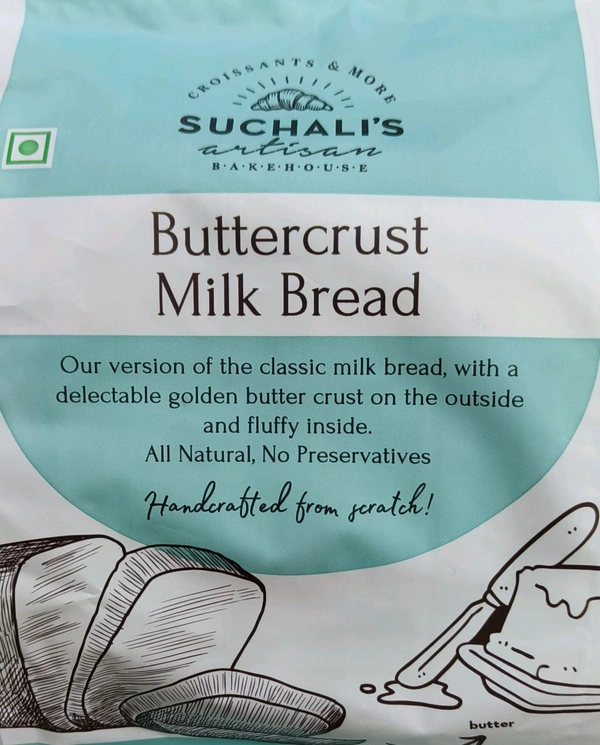 SUCHALI'S ARTISAN  BUTTERCRUST MILK BREAD  - 470ge