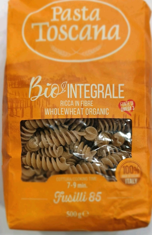 PASTA TOSCANA  FUSILI 85 Whole Wheat  - 500ge