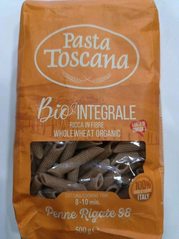 PASTA TOSCANA  PENNE RIGATE 98 Whole Wheat  - 500ge