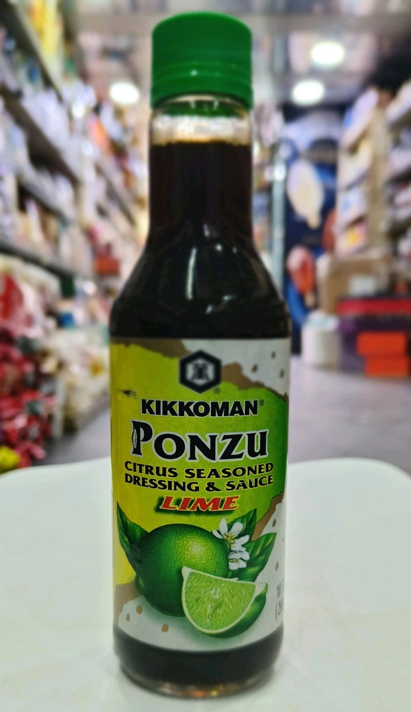 KIKKOMAN PONZU CITRUS SEASONED DRESSING & SAUCE LIME  - 296ml