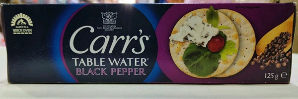 CARR'S TABLE WATER BLACK PEPPER  - 125ge