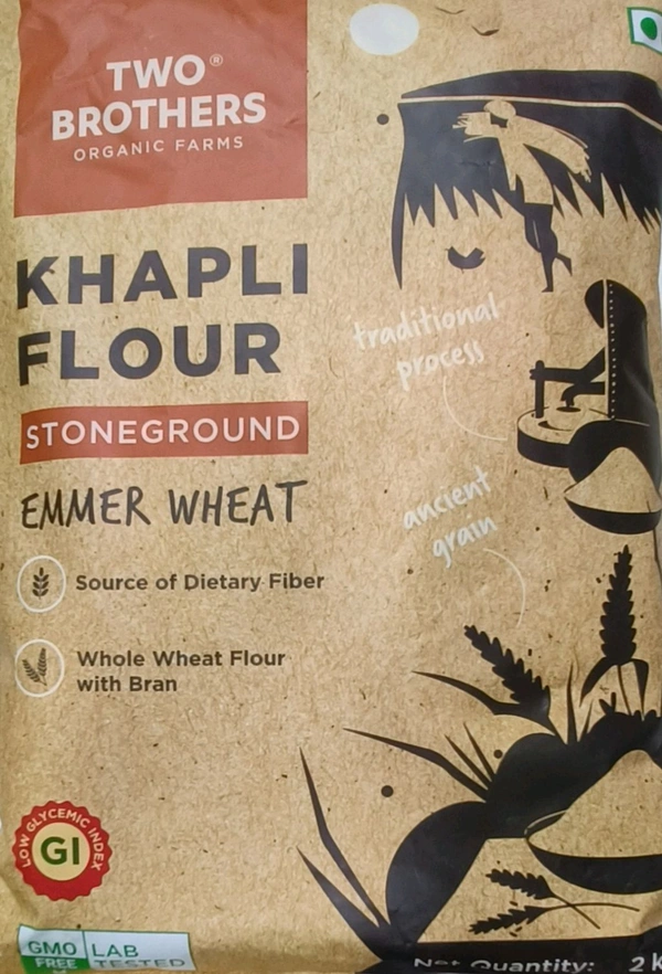 TWO BROTHERS ORGANIC FARMS  KHAPLI FLOUR - 2kg