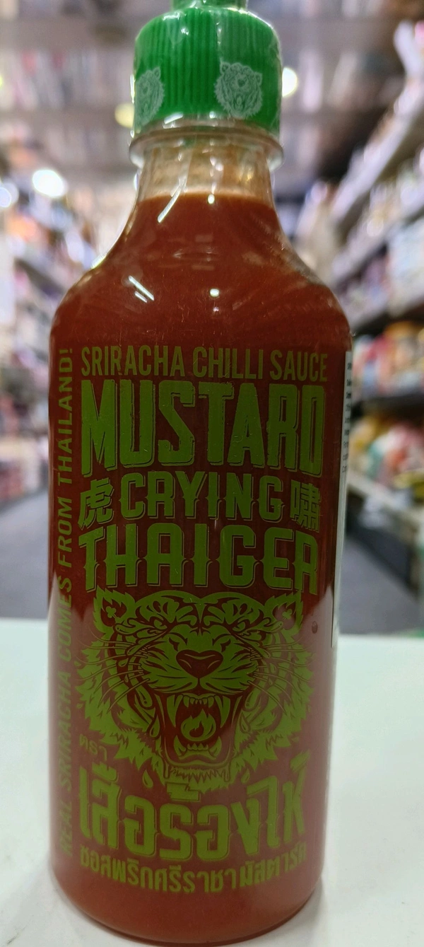 CRYING THAIGER SRIRACHA CHILLI SAUCE MUSTARD  - 525g