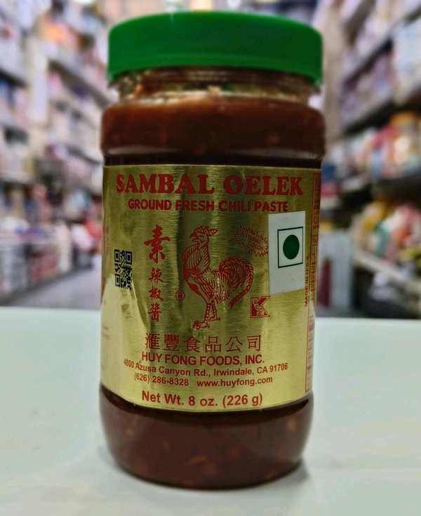 HUY FONG SAMBAL OELEK GROUND FRESH CHILLI PASTE  - 226g