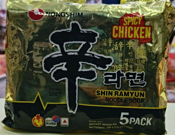 NONGSHIM  SPICY CHICKEN FLAVOUR SHIN RAMYUN  - 600g