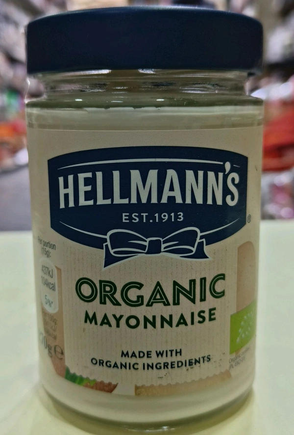 HELLMANN'S ORGANIC MAYONNAISE  - 270ge