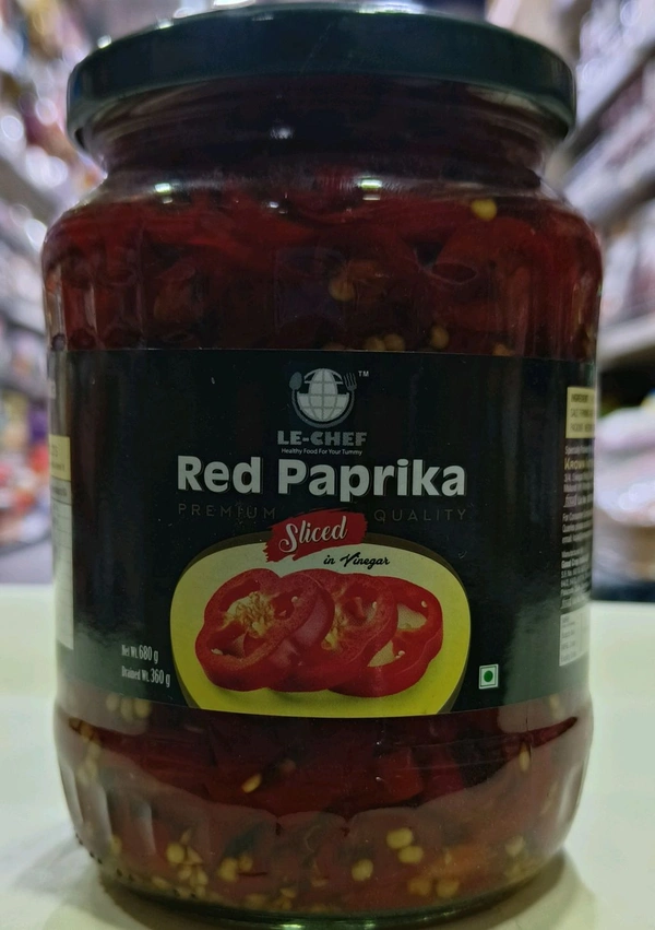 LE-CHEF RED PAPRIKA SLICED  - 680g