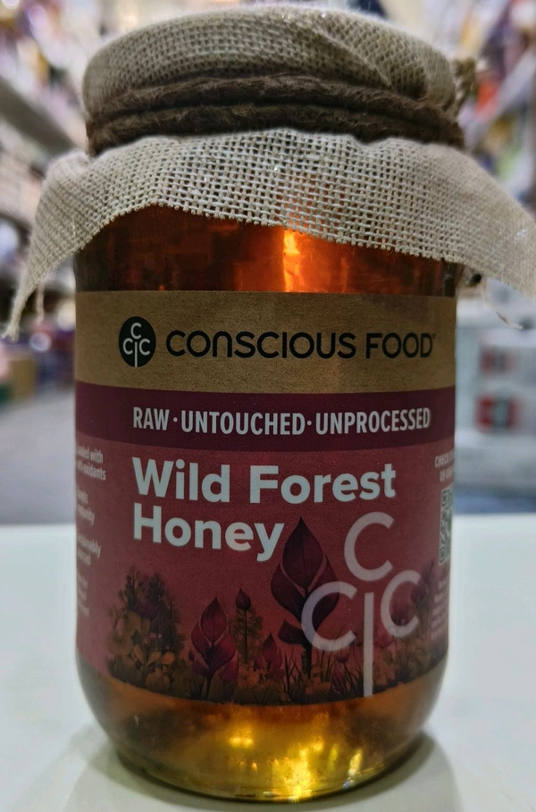 CONSCIOUS FOOD  WILD FOREST HONEY  - 500g