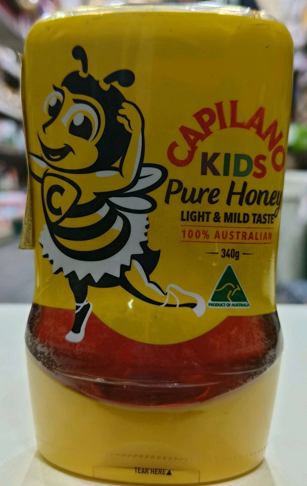 CAPILANO  KIDS PURE HONEY LIGHT &  MILD TASTE  - 340g