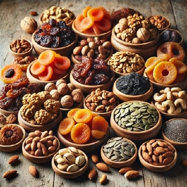 DRIED FRUITS,SEEDS,DATES &NUTS