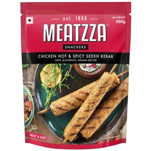 MEATZZA CHICKEN HOT & SPICY SEEKH KEBAB - 500G