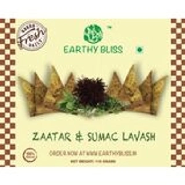 EARTHY BLISS ZAATAR & SUMAC LAVASH - 110G