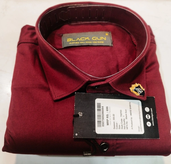 Men Saatan Palen Shirt Party Wear - M