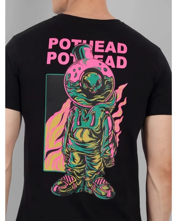 Men Tshirt Back Printe - L