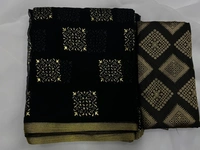 Printed Daily Wear Chiffon Saree - Black