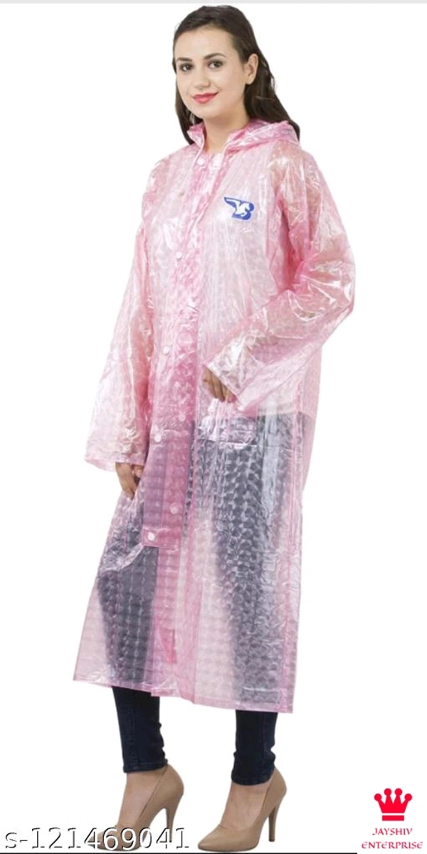Raincoat Women - Pink , Xl