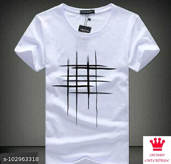 SHIVA Classic Fashionista Men Tshirts - White, S