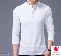 SHIVA Stylish Casual Cotton Solid T-Shirt - Black, S