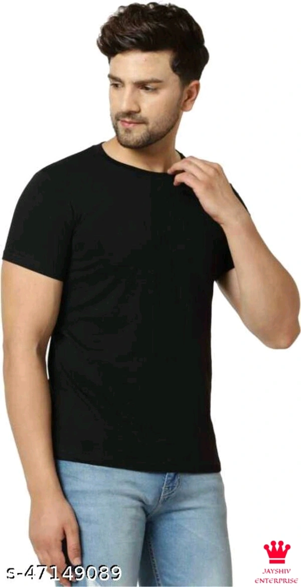 SHIVA Pretty Elegant men Tshirts - Xl, BLACK