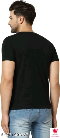 SHIVA Pretty Elegant men Tshirts - Xl, BLACK