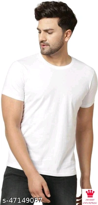 SHIVA Pretty Elegant men Tshirts - S, WHITE