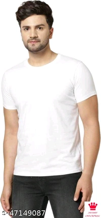 SHIVA Pretty Elegant men Tshirts - S, WHITE