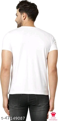 SHIVA Pretty Elegant men Tshirts - M, WHITE