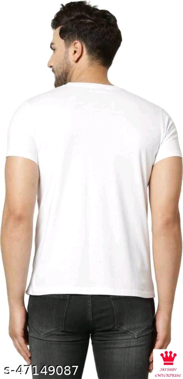 SHIVA Pretty Elegant men Tshirts - M, WHITE