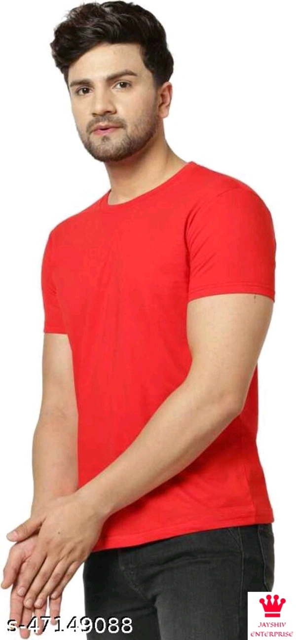 SHIVA Pretty Elegant men Tshirts - S, RED