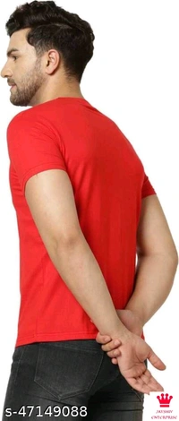 SHIVA Pretty Elegant men Tshirts - S, RED