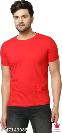 SHIVA Pretty Elegant men Tshirts - S, RED