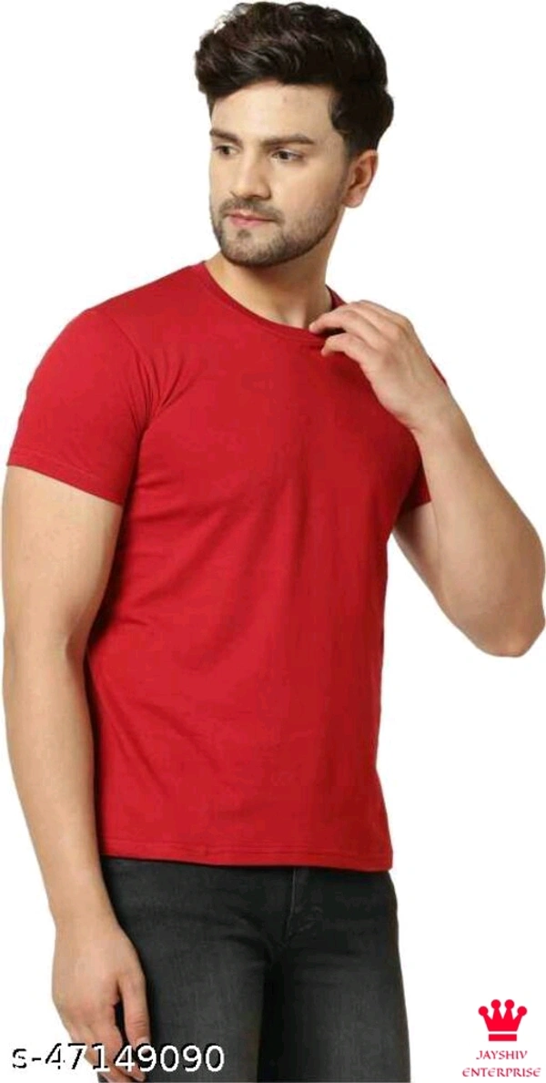 SHIVA Pretty Elegant men Tshirts - L, MAROON